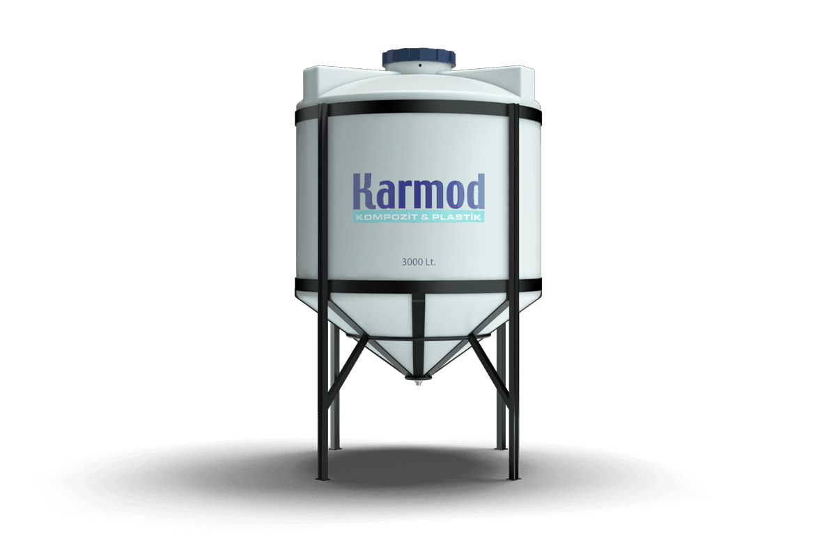 3000 Litre Kapalı Ağız Silo Deposu