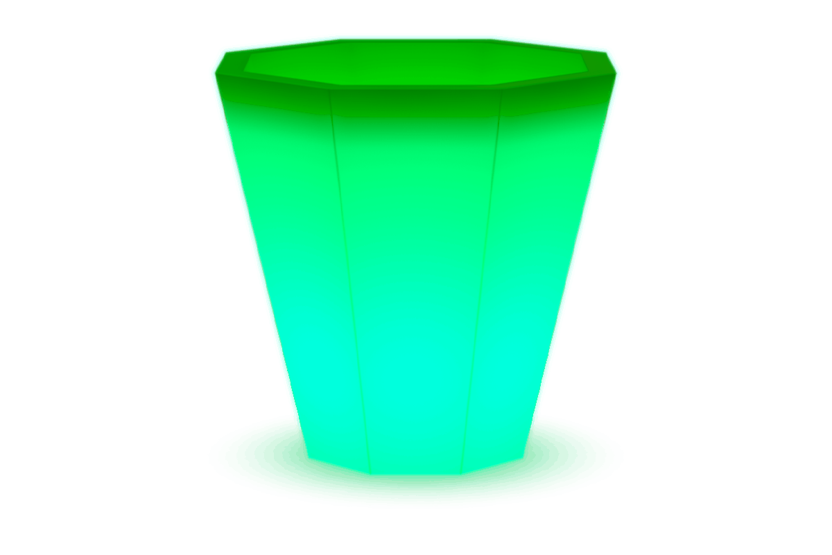 Işıklı saksı k-106 yeşil model